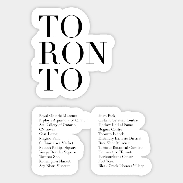 Toronto Sticker by wisemagpie